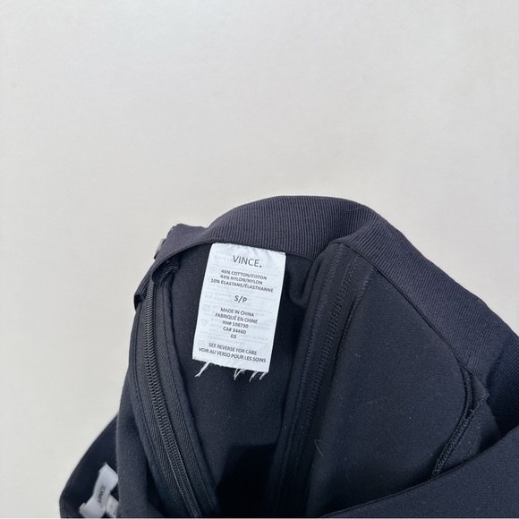 Vince Womens Small Side Zip Black Ankle Trouser Pant - Picture 10 of 14